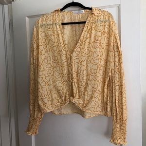 Faithfull the Brand Petra Snake print top